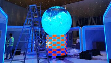 Kewei Customized Soft Led Display——Indoor P2.5  Spherical Led Display And Cylindrical Led Display.